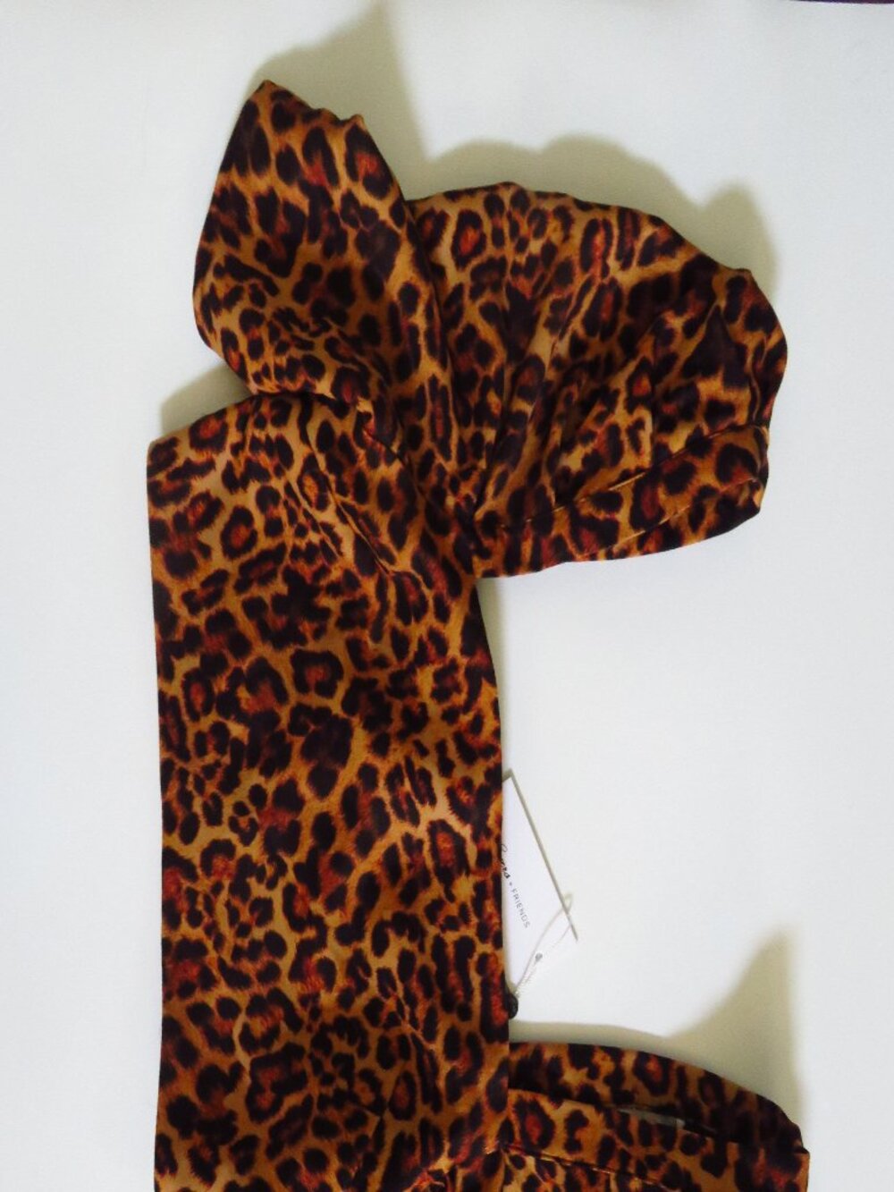 Lovers + Friends Leopard Print Puffed Sleeve Crop Top